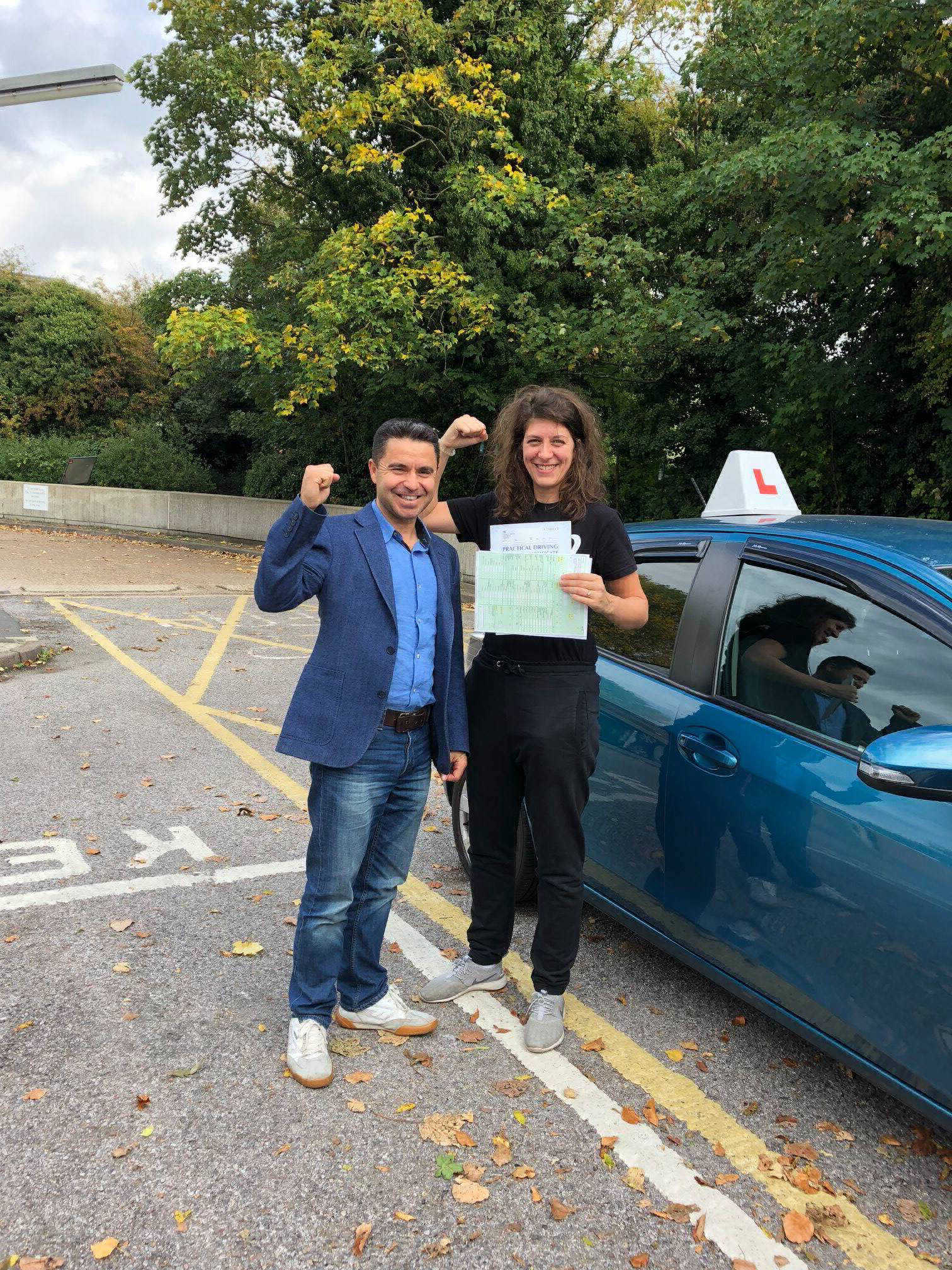 Driving student who passed her driving test after lessons with ECOL Driving School